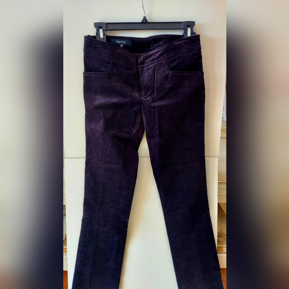 Gucci velvet pants, size 38 European